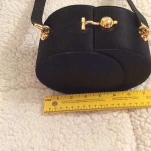 Franco Bellini black round shoulder/evening bag